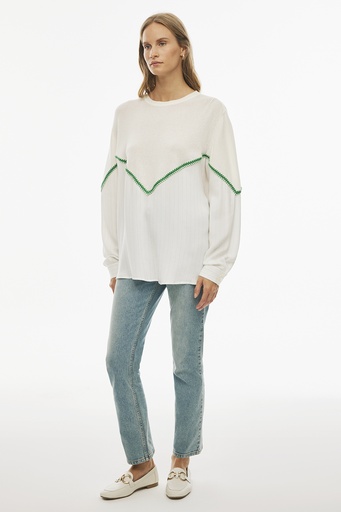 [124080763] ILLAS KNIT BLOUSE 0763